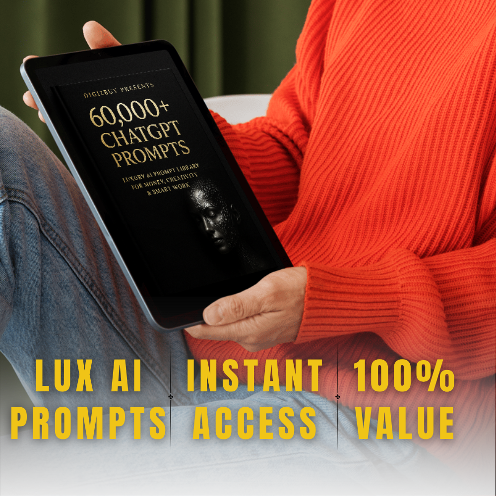 60,000+ ChatGPT Prompts – The Ultimate AI Prompt Library for Money, Creativity & Smart Work