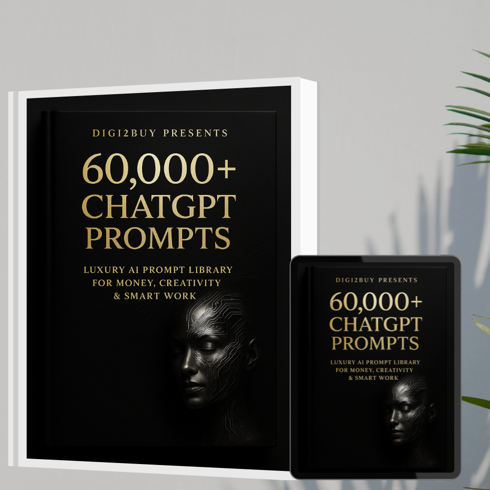 60,000+ ChatGPT Prompts – The Ultimate AI Prompt Library for Money, Creativity & Smart Work