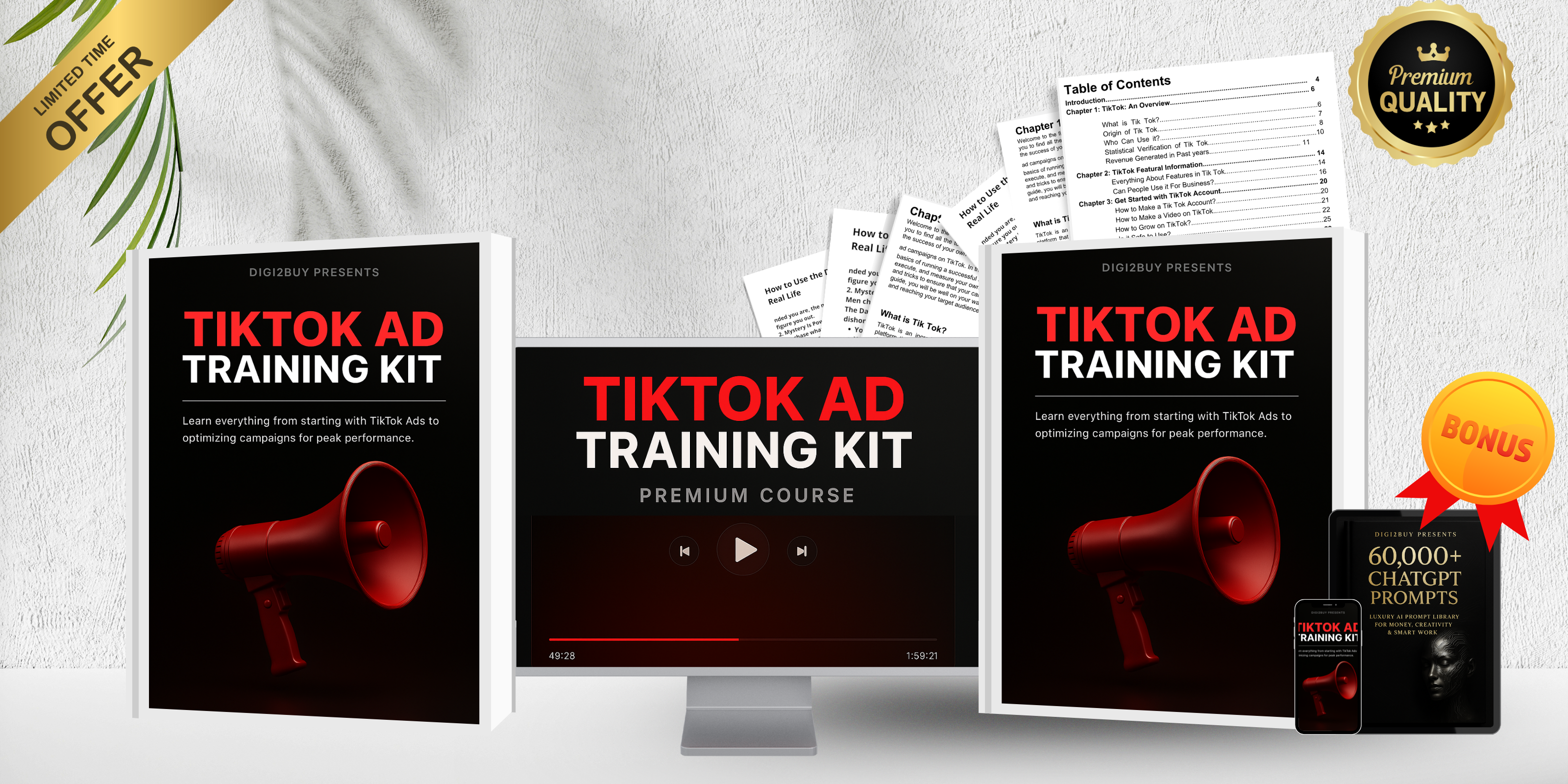 TikTok Ad Training Kit β Premium Course + PDF Guide + Bonus ChatGPT Prompts
