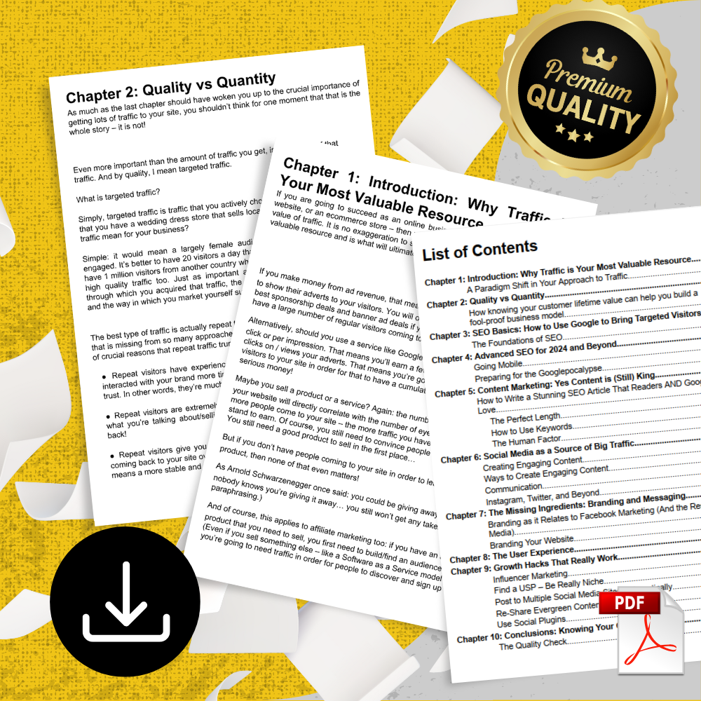 Power of Online Traffic – Learn How to Drive Targeted Traffic On Demand (Ebook + Checklist)