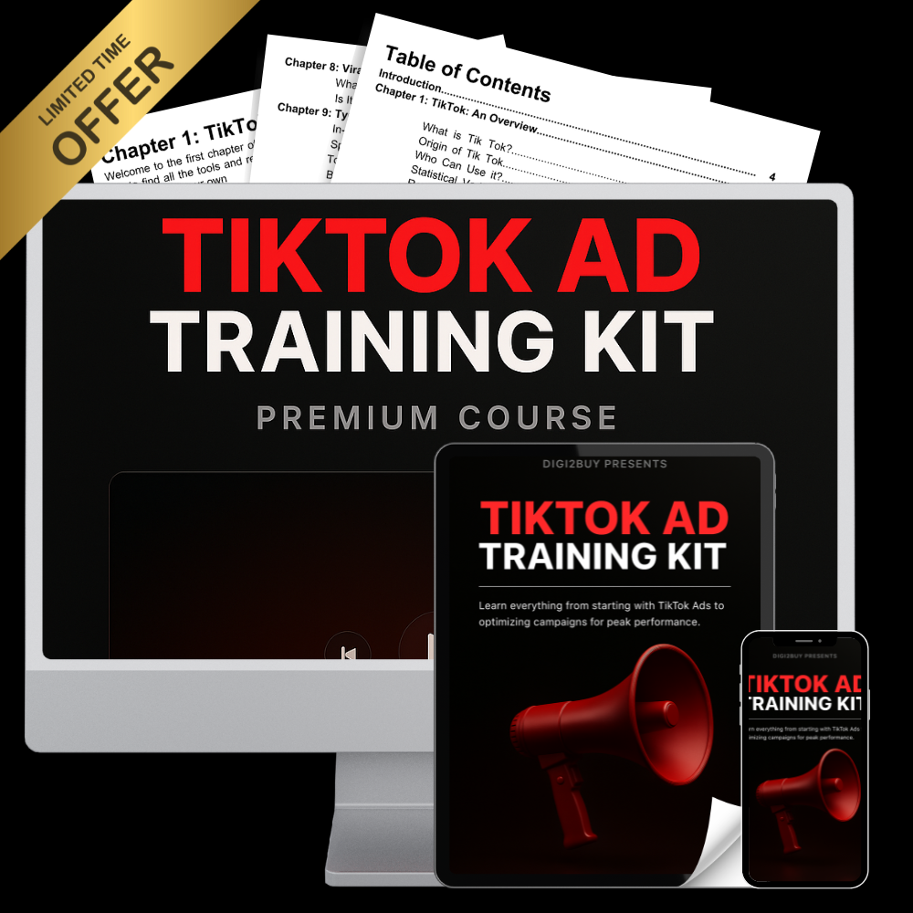 TikTok Ad Training Kit β Premium Course + PDF Guide + Bonus ChatGPT Prompts