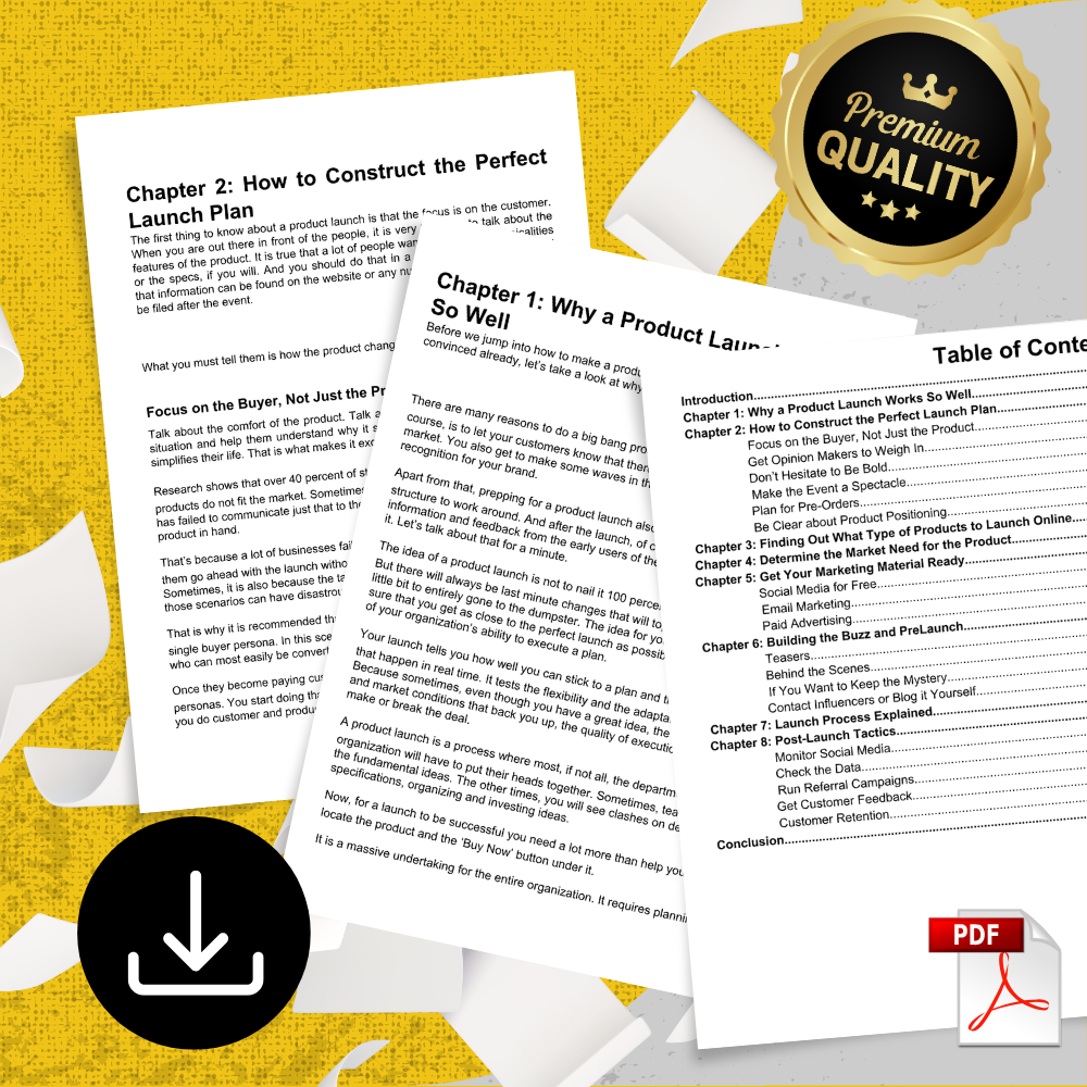 Product Launch School – Learn How to Launch & Sell Your Product Successfully (Ebook + Checklist)
