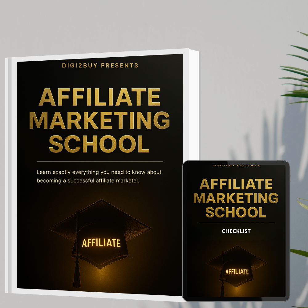 Affiliate Marketing School – Learn How to Make Money Promoting Products Online (Ebook + Checklist + Templates)