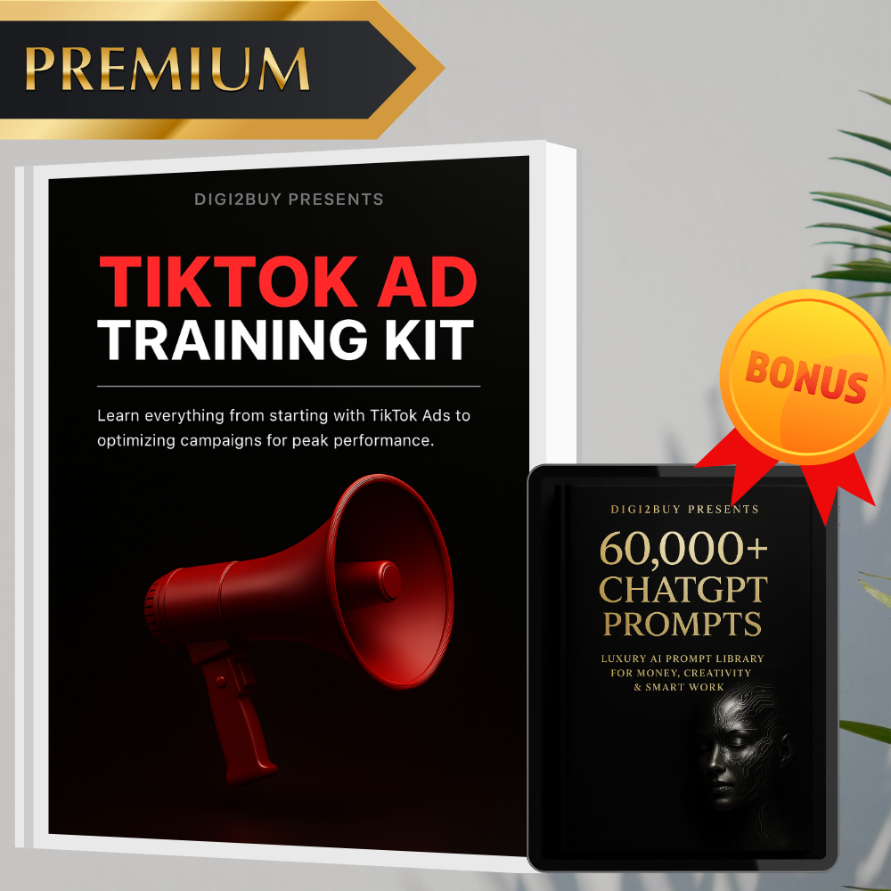 TikTok Ad Training Kit – Premium Course + PDF Guide + Bonus ChatGPT Prompts