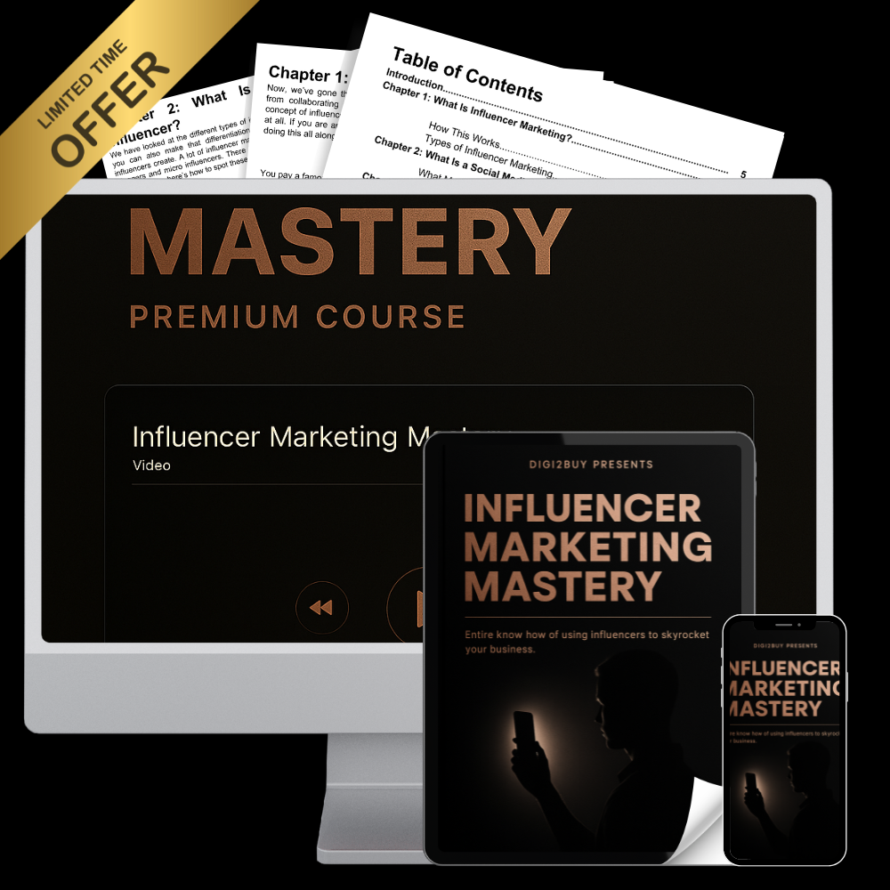 🏆 INFLUENCER MARKETING MASTERY – PREMIUM COURSE
